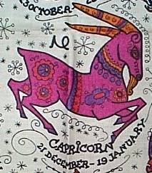 Capricorn vintage fabric
