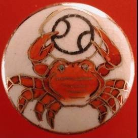 cancer crab red background