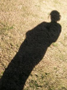 woman's shadow