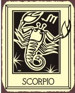 Scorpio block print