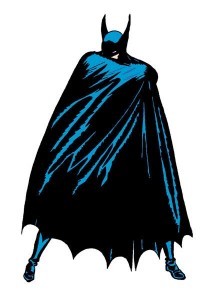 batman flinging open his cape