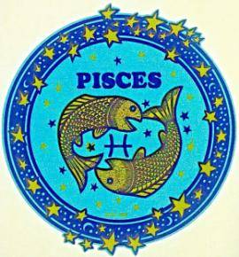 Pisces vintage iron on