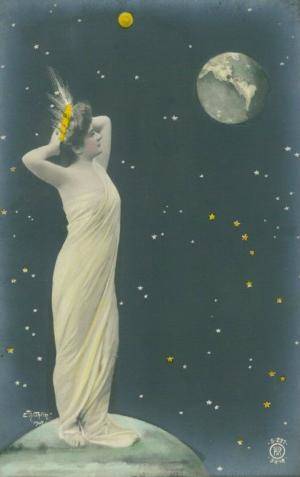 moon lunar woman