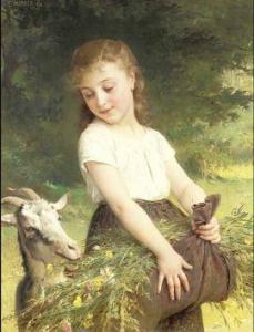 Capricorn goat painting