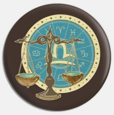 Libra round teal